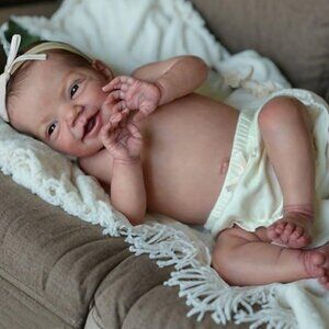 ✨Pinky Reborn Baby Doll Full Body Vinyl Doll Girl 20 Inch Realistic Newborn Doll